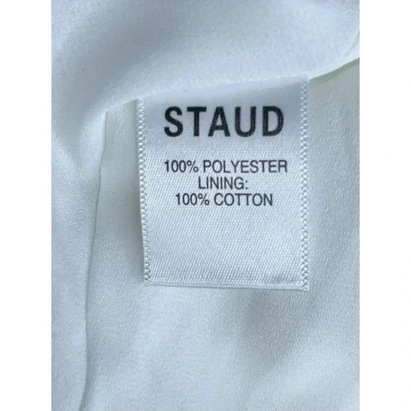 STAUD Sandra white lace mini dress size 12 NWOT - Picture 8 of 13